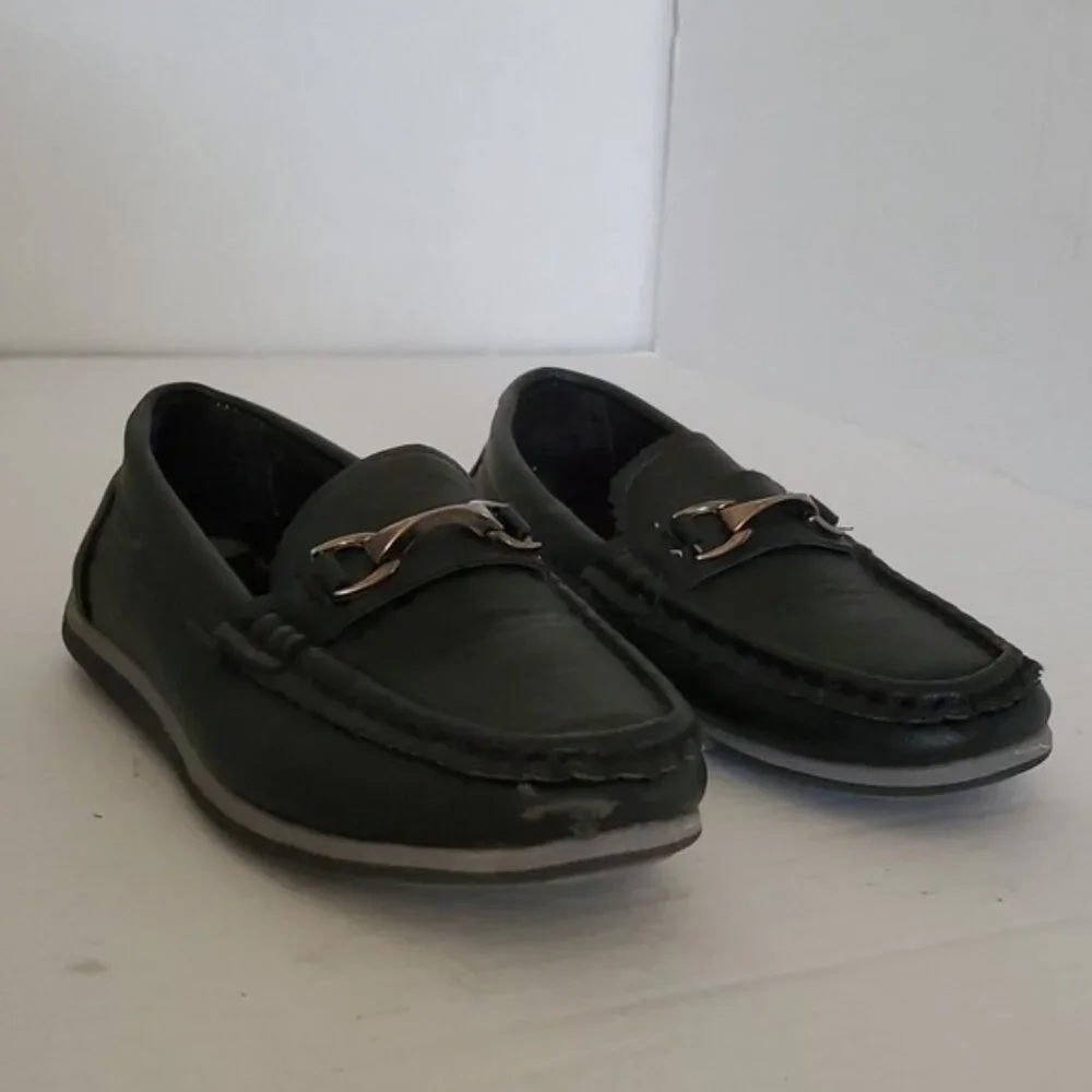 Stellaelva Boys Black Loafer Shoes Loafers Slip On Kids Youth Boy Size 13